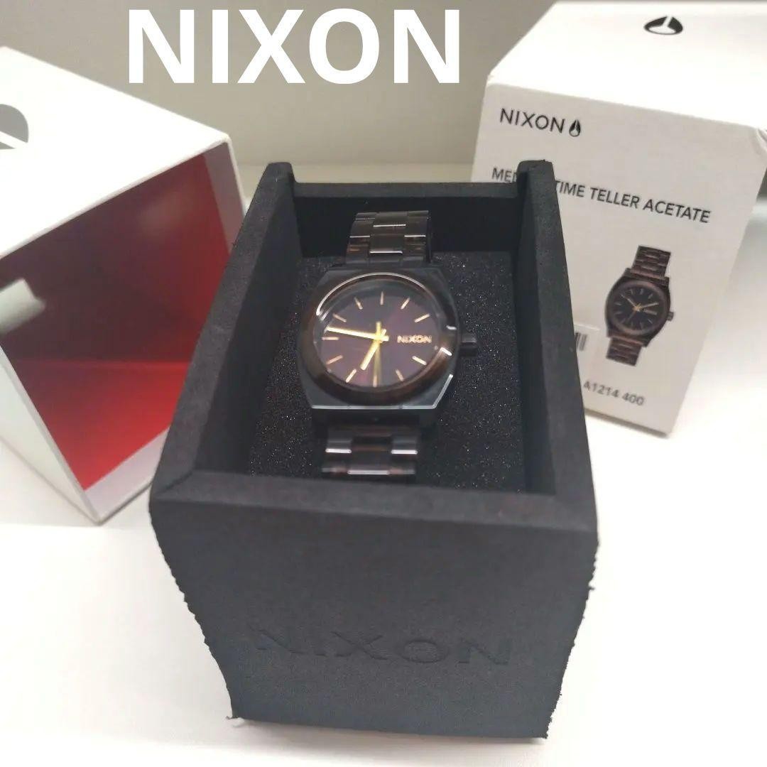 NIXON ニクソンMEDIUM TIME TELLER ACETATEブラウン Nixon Medium Time Teller Acetate Brown | eBay