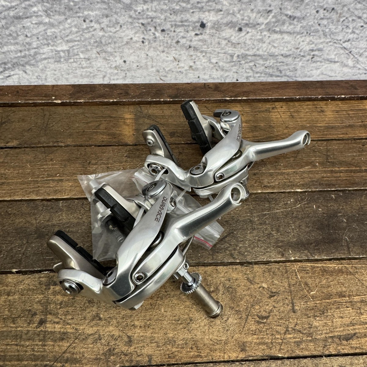 パーツ SHIMANO Brake rotor DURA-ACE Vintage Shimano Dura-Ace BR-7700 Caliper Brakes Set Silver Road