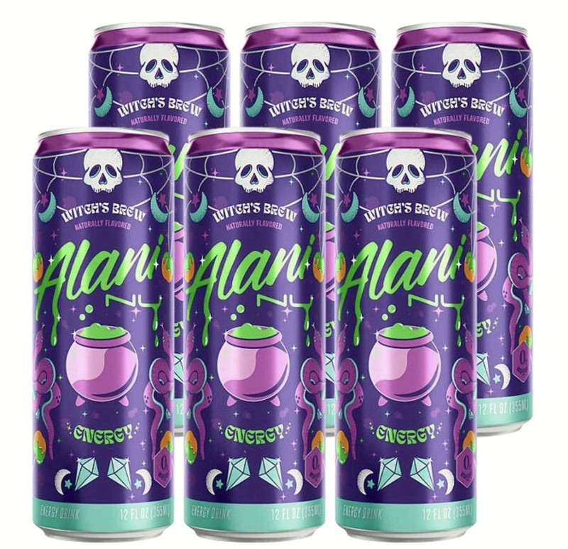 6 12 Oz Cans Of ALANI ENERGY WITCHS BREW 2025