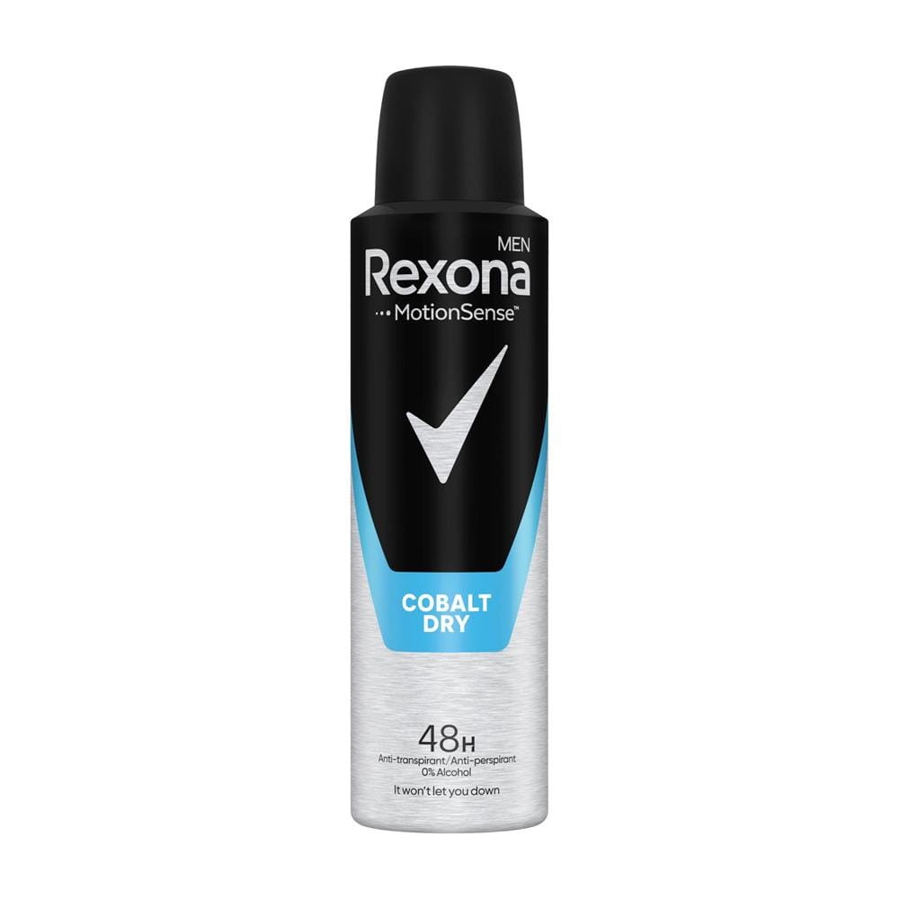 Rexona Men Cobalt Dry Antitranspirant ohne Alkohol Spray 150 ml 48h Schutz