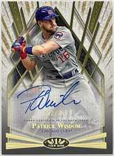 2022 Topps Tier One Patrick Wisdom Break Out Autographs /299 Cubs