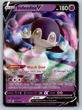 indeedee v pokemon card value Indeedee V Miscut Error Shining Fates CGC 9 Mint Pokemon Card 039/072