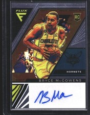Bryce McGowens Auto 2022-23 Panini Flux Rookie Signature Charlotte Hornets