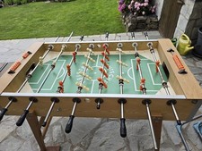 Kickertisch Deutscher Meister * Orange/wei&szlig; * Holz Kicker platzsparend zerlegbar