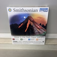 Smithsonian Glow in the Dark Giant Volcano Build Erupt 14" Volcano Kit.