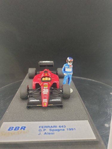 BBR Serie Oro 1/43 Fact. Built - FERRARI 641-1 - GP UK '90 ALESI 9° - Con Pilota - Imagen 2 de 7