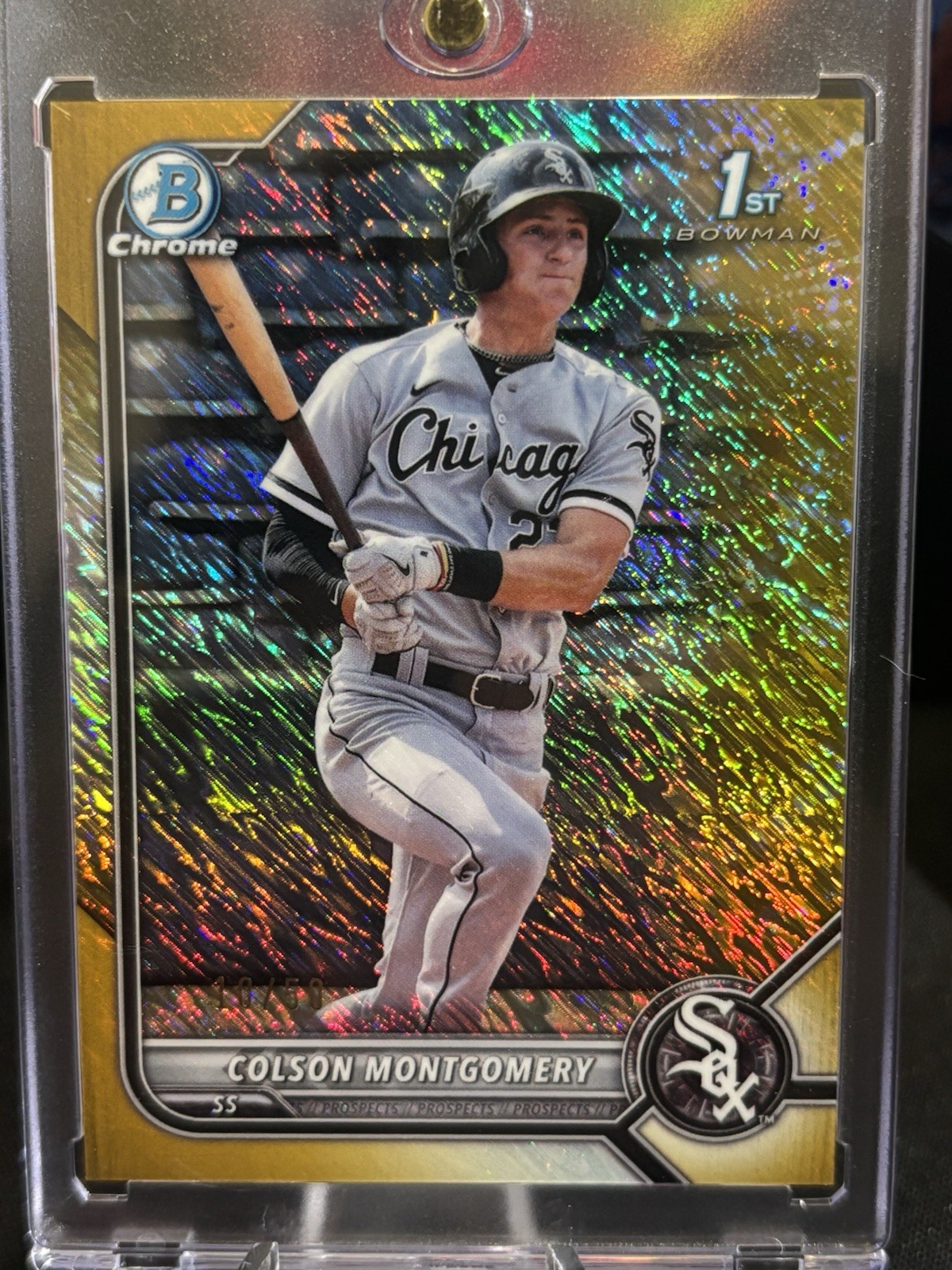 2022 Bowman - Chrome Colson Montgomery #BCP-71 Gold Shimmer Refractor /50 (RC)