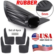 RUBBER 4pc Universal Thicker Mud Flaps Car Pickup Van Truck UTV ATV Splash Guard