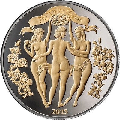 2025 Cameroon The Three Graces| Enigma Edition Celestial Beauty 1 oz Silver Coin
