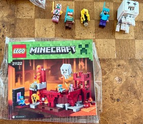 LEGO MINECRAFT 21122 The Nether Fortress Mostly Sealed With Box & Instructions