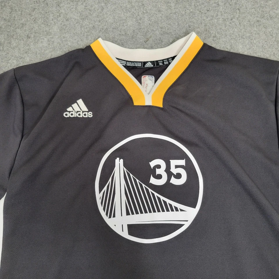 Camisa Golden State Warriors Para Hombre XL NBA Baloncesto Durant 35 Adidas Poliéster Foto 4 de 4