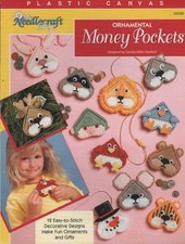 VTG LOT OF 2 NEEDLECRAFT SHOP PLASTIC CANVAS LEAFLETS 933360, 943377