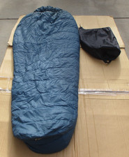 Vintage The North Face Down Blue Sleeping Bag Brown Label 79" x 29"