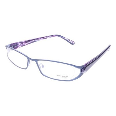 More&More Brille Herren Damen  Blau Rechteckig Mod50251 col480 Metall