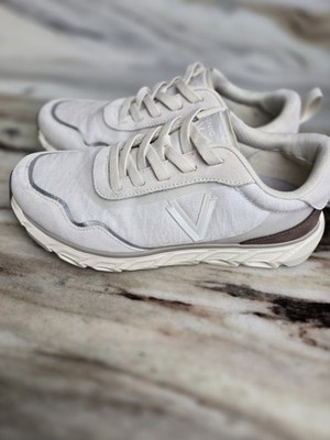Vionic Women's Presley Walking Sneakers Shoes  Cream Size 7 Wide