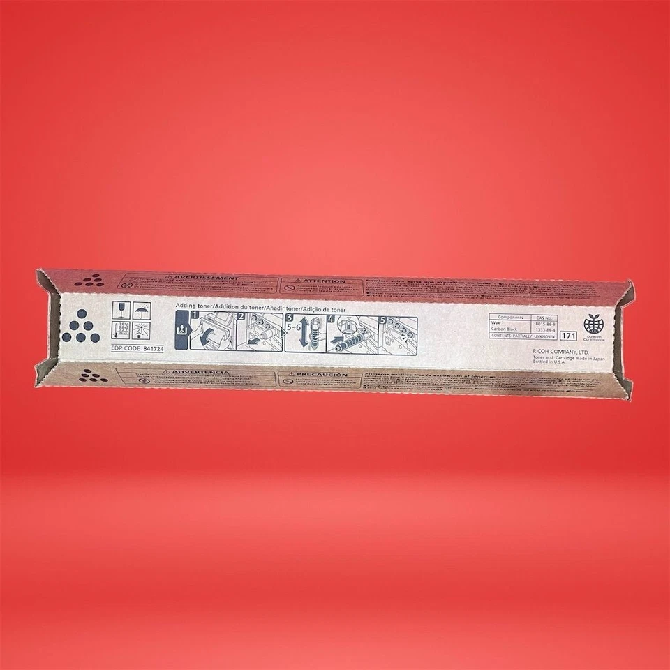 Cartucho de impressão preto Ricoh Savin Lainer 841724 para MP C400/C240/LD140C - Imagem 2 de 4