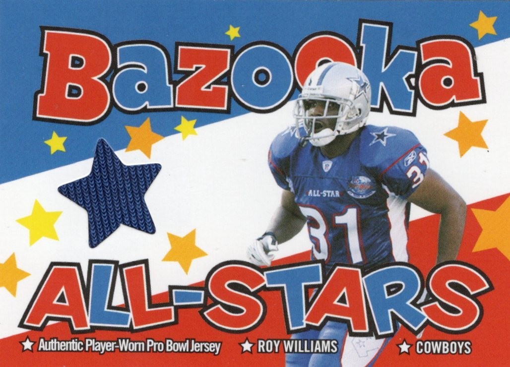 Roy Williams Cowboys 2004 Bazooka Relic Card #BAS-RW Bx6a