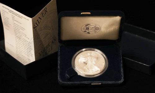 PROOF 1999-P Silver Eagle in MINT Box w/COA FREE SHIP