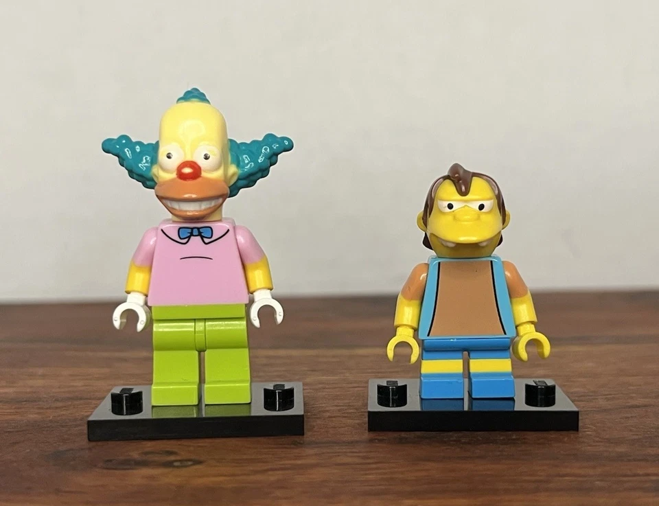 乐高 Krusty The Clown & Nelson Muntz-辛普森一家迷你公仔带支架 — 第 2/4 张图片