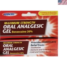 Convenient 0.42 Oz Oral Gel for Rapid Relief from Toothaches and Canker Sores