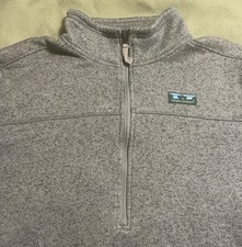 authentic  SIMPLY SOUTHERN  SWEATSHIRT ADULT L large GRAY PULL-OVER L/S half-zip