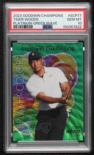 2023 Goodwin Champions Platinum Green Wave 3/10 Tiger Woods PSA 10 GEM MT 1s4n