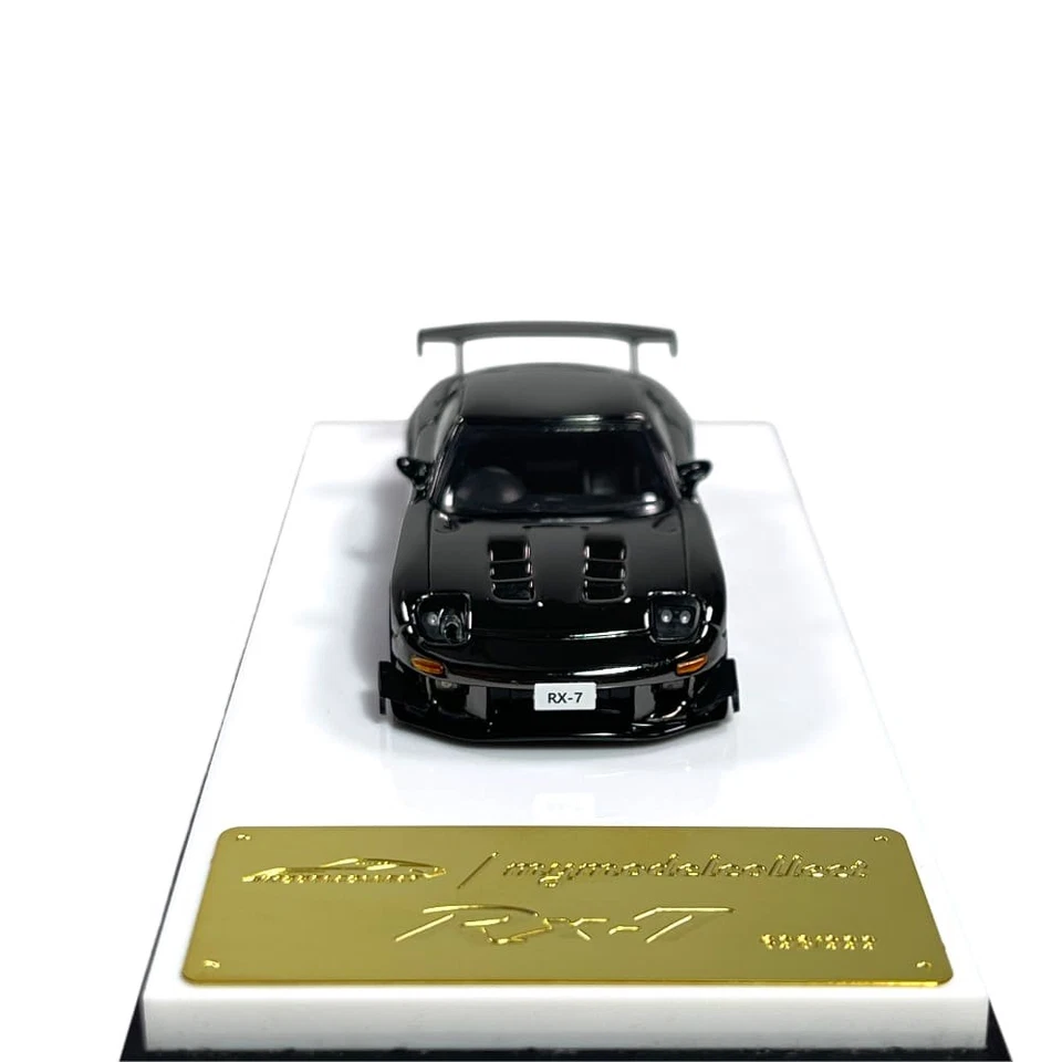 Modellino Auto MC Models 1/64 Mazda RX7 FD3S Chrome Black - Immagine 2 di 4