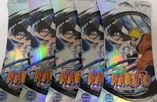 KAYOU- NARUTO SERIES 1, Heaven Scroll English Sleeved Booster Sealed Lot Of 5