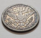 1905 Barber Quarter • 90% Silver • Circulated • As Shown • Solid Coin      X73
