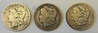 90% Silver US Coin Morgan Dollar Lot - $3 Face Value - 1899-O