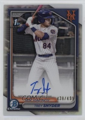 2024 Bowman Draft Chrome Prospect Refractor /499 Trey Snyder #CPA-TSN Auto 0g54