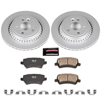 PowerStop Disc Brake Kit - Rear - Fits Volvo XC60 2010-2017 Genuine Geomet Coate