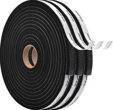 Weather Stripping Door Seal, 1/2 Inch Wide X 1/8 Inch Thick Adhesive Foam Tape