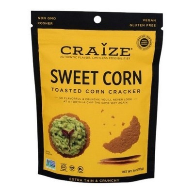 Sweet Toasted Corn Cracker 4 Oz(Case Of 6)  by Craize