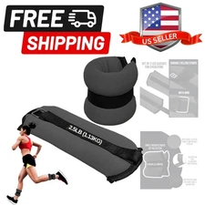 FUXION Adjustable Ankle Weights 1.5/2.0/2.5 lbs Pair, Fully Adjustable for An...