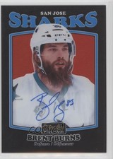 2016-17 O-Pee-Chee Platinum Retro Black Rainbow Auto Brent Burns #R-12 Auto 9js