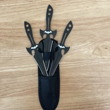 Batman Razor Sharp Throwing Knives Set Of 3   (Not a Toy)
