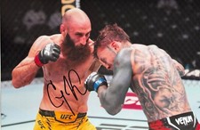 Foto autógrafa UFC firmada a mano de 12x8 de Guram Kutateladze