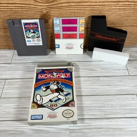 Nintendo NES Game Monopoly CIB Complete Box Inserts