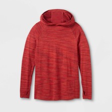 Boys' Long Sleeve Seamless Hoodie - All in Motion Red XS 4/5 