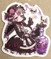 Halloween Sticker Witch Vampire Skeleton Skull Gothic Emo Punk Rock Anime Manga