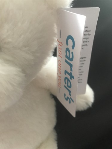 Carters Just One You Plüsch weiß EISBÄR Security Lovey Toy Ziel #68450 - Bild 5 von 8
