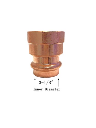 Libra Supply Lead Free 3 inch, 3'' Press Copper Female Adapter P x FIP, fittings