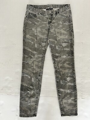 Armani Exchange Jeans 8 Womens Multicolor Camo Abstract