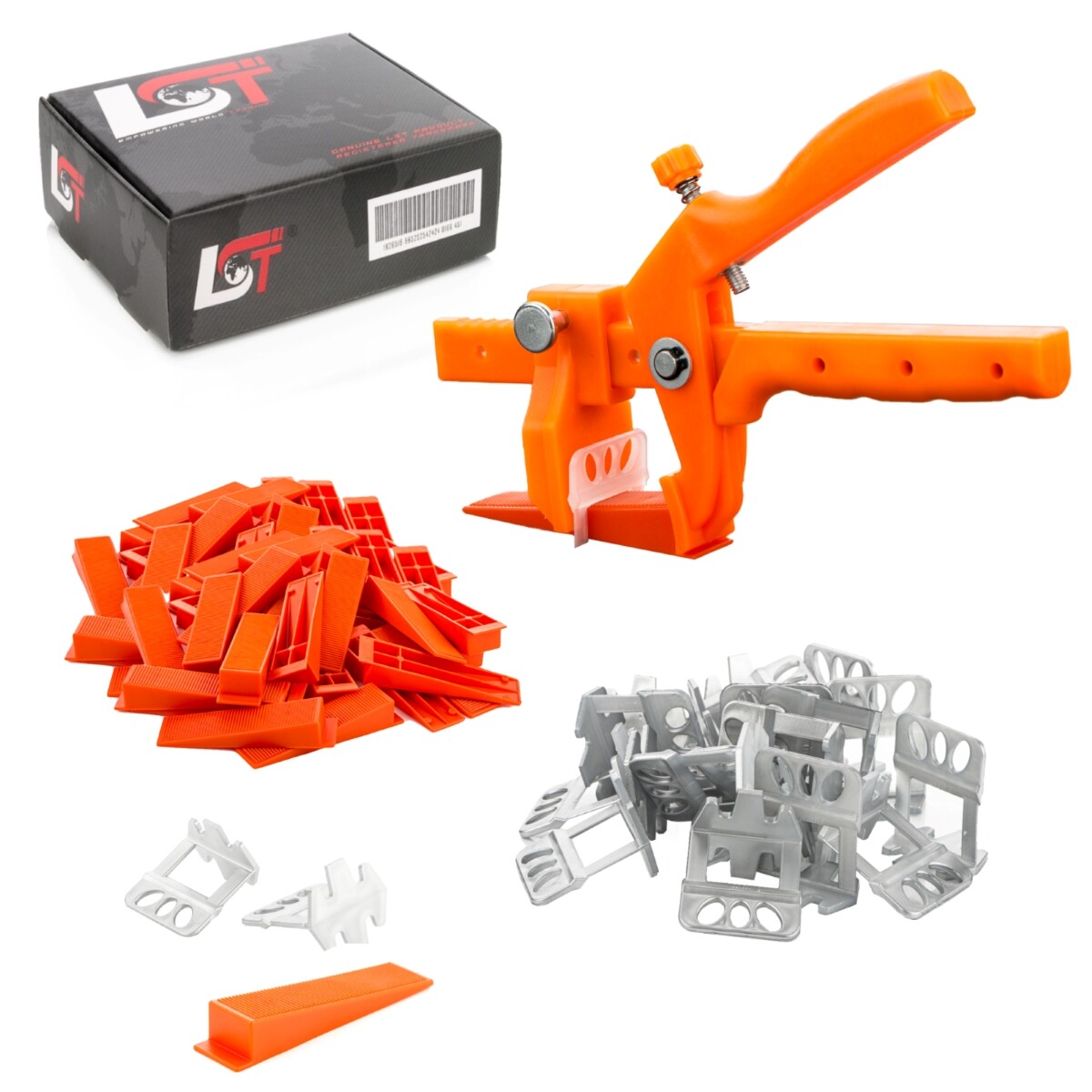 100x Pull tabs 1.5mm + 50x Wedges + Pliers Set 151-piece Leveling System Tiles