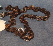 TORTOISE SHELL CHAIN LINK BELT Wild Fable Medium NWT brown