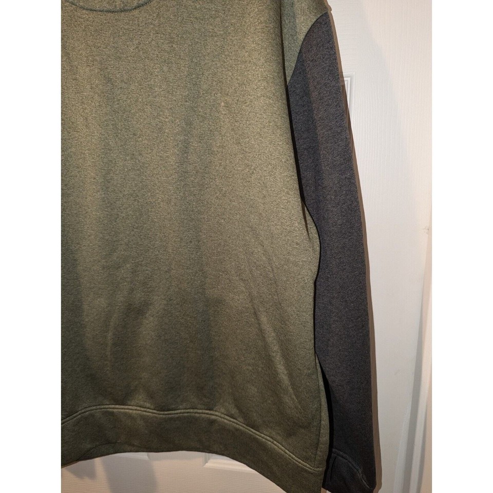 Burton Hoodie Mens Size L Green Gray Sweatshirt Jacket Sweater