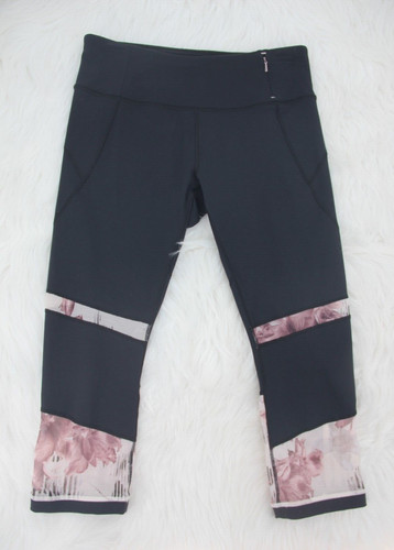 Calia By Carrie Underwood Pants Leggings Mid Rise Filament Capris Caviar M #989