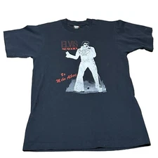 Vintage Elvis Presley Memories Screen Stars Adult Medium Black Single Stitch