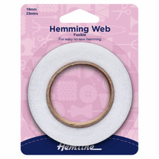 Hemline 19m x 25mm Hemming Web Fusible Iron On Hems Cuffs Facings